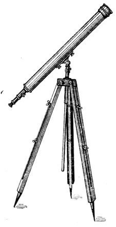 Рис. 62. Азимутальная установка телескопа 